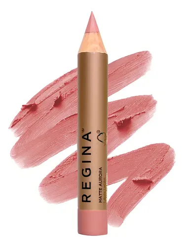 Labial Regina Mate Larga Duración Nude Crayón Aurora