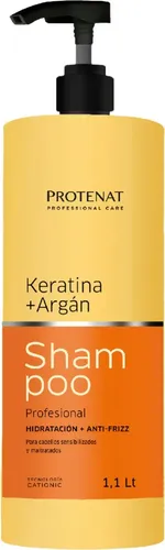 Shampoo Profesional Protenat Keratina Argán Anti Frizz 1,1lt