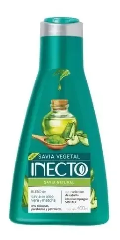 Savia Vegetal Natural Inecto Con Aloe Vera Y Matcha 400ml
