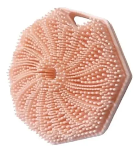 Cepillo Exfoliante Corporal De Silicona Doble Cara Rosa