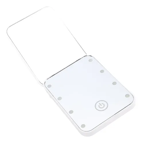 Espejo Led Compacto Para Maquillaje De Viaje Con Aumento De