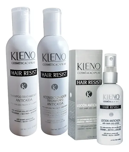 Kit Anticaida Kleno Hair Resist Biotina 3 Productos