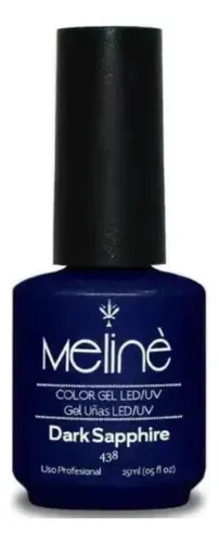 Meline Esmalte Semipermanente Gel Led/uv 438 Dark Sapphire