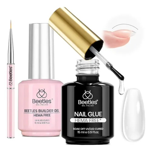 Beetles Kit De Gel Builder 15 Ml Hema-free Para Uñas, 2