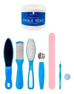 Set Pedicuria+crema Restauradora Callos Dureza Uña Encarnada