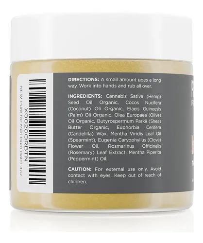 Bálsamo Para Los Glúteos Pure For Men, Loción Cruda, Manteca