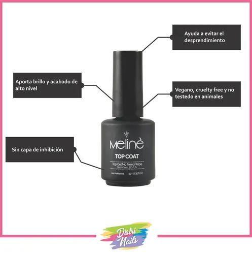 Base Y Top Coat Meline Esmalte Semipermanente