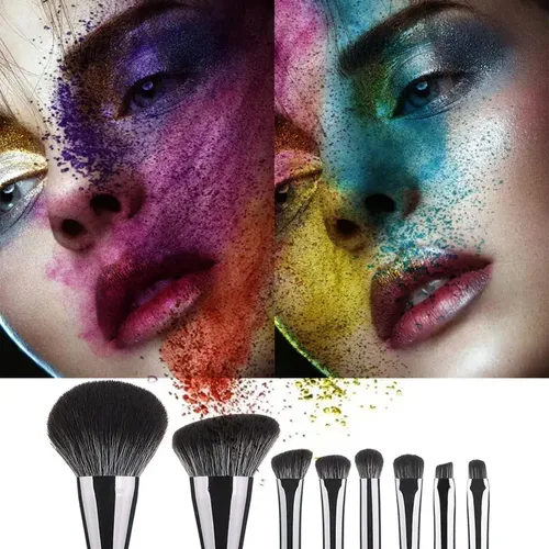8 Brochas De Maquillaje, Brocha De Belleza Portátil, Cdss