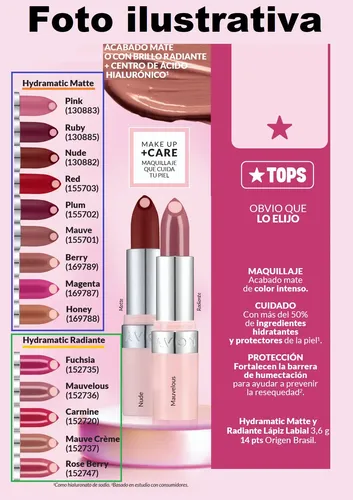 Lapiz Labial Hydramatic Radiante 3,6g Avon