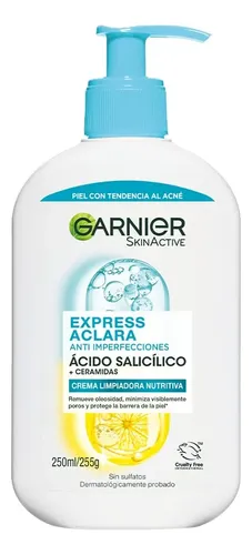 Gel Facial Limpiador Garnier Anti Imperfecciones X 250 Ml