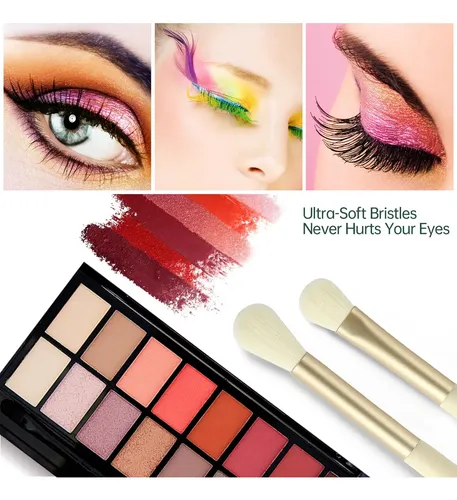 Set De Brochas Para Ojos Evrchgiea 6 Unidades Amarillo