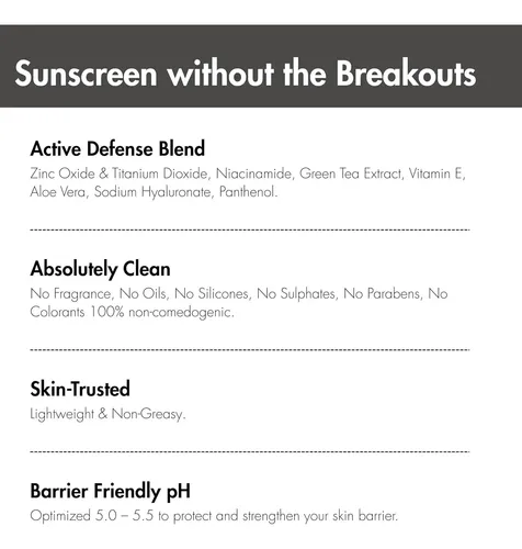 Protector Solar Mineral Spf 50 Para Rostro Con Óxido De