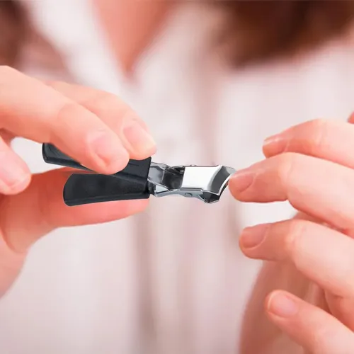 Cortaúñas Ancho Para Mujer Cortauñas Multifuncional Negro
