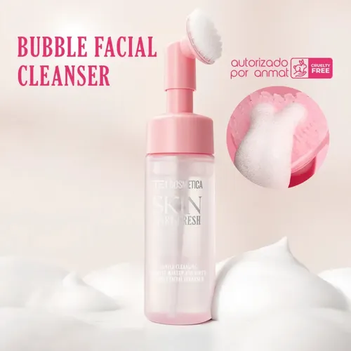 Espuma Limpiadora Facial Con Cepillo Bubble Cleanser Tei Normal Día/noche