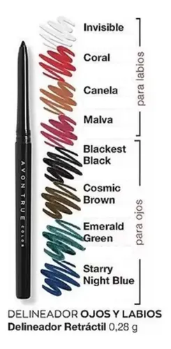 Avon True Colors Glimmerstick Delineador Retrac Labios 0.28g
