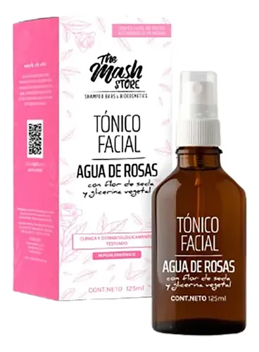Agua De Rosas Con Glicerina 125ml Tonico Facial Natural Momento de aplicación Día/Noche Tipo de piel Todo tipo de piel