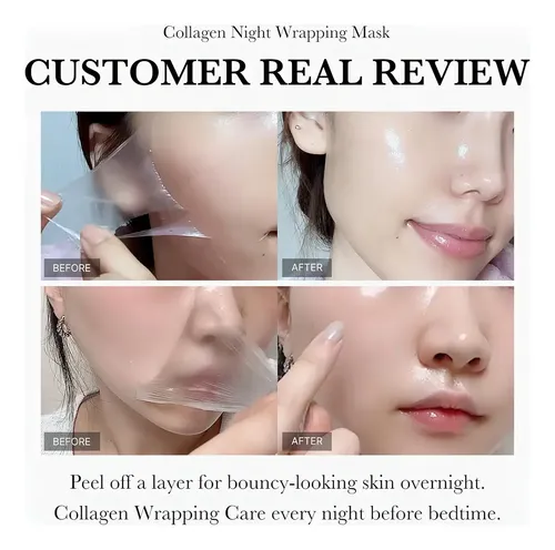 Máscara Facial Medicube de Colágeno para Envoltura Nocturna y Peeling