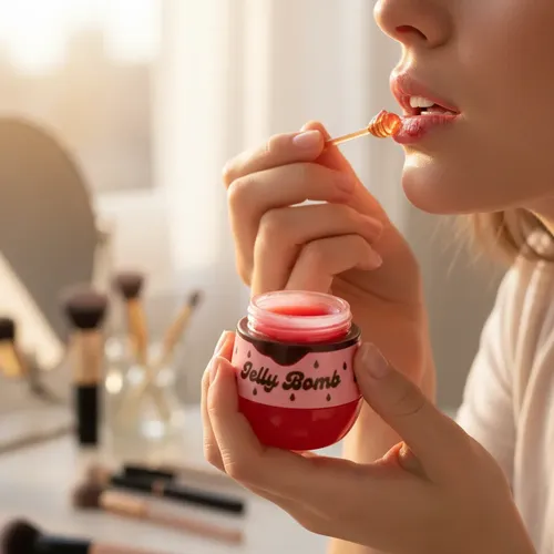 Brillo De Labios Jelly Bomb Hidratante Vegana Frutilla