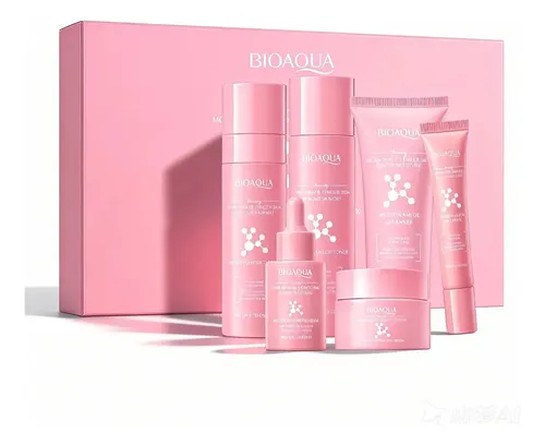 Kit Skincare Bioaqua Rutina Facial Nicotinamida Hidratante Iluminador Cuidado De La Piel 6 Piezas
