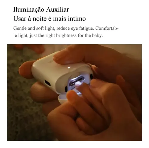 Cortador De Uñas Eléctrico Seemagic Con Luz Auxiliar