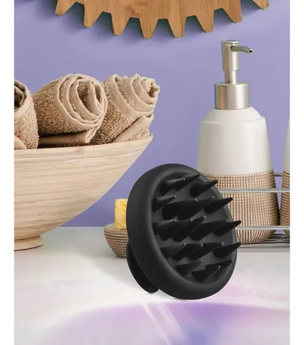 Set De 2 Cepillos De Masaje Para Cabello, Negros** Tt