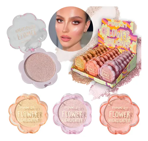 Iluminador Duo Compacto Flower Pink 21 Original Caobamakeup