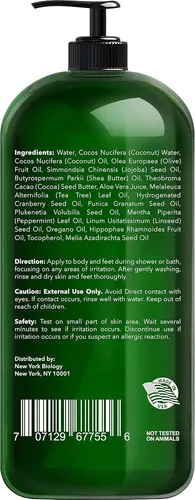 Xxnew York Biology Tea Tree Gel De Baño Para Hombres Y Mujer