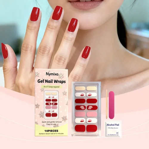 Juego De Pegatinas De Gel Suave, Prácticas Pegatinas Para Uñ