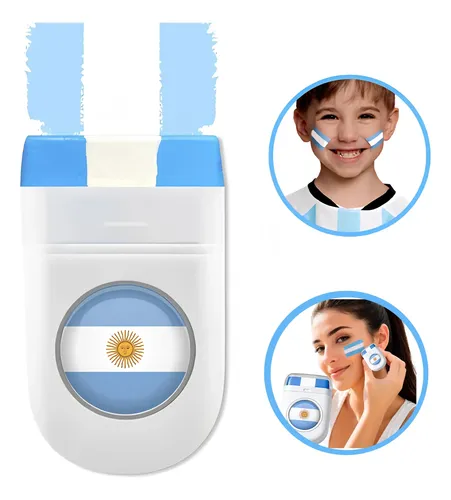 Kit 10 Maquillajes Argentina Facial Mundial Stick Pintura