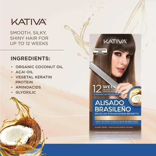 Kativa Alisado Brasileño Kit Morena, 12 Semanas De …
