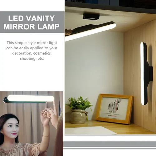 Z, Espejo Led Montaje Magnético Con Barra Luz Táctil Regu