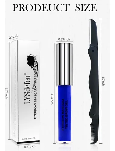 Gel Para Cejas Y Máscara Tinte Blanca 10# White