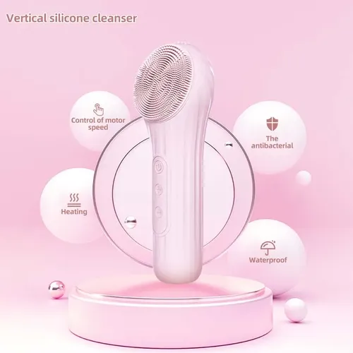 Facial Vibratorio De Silicona De Limpieza 2 En 1 Bar Al Por  Negro