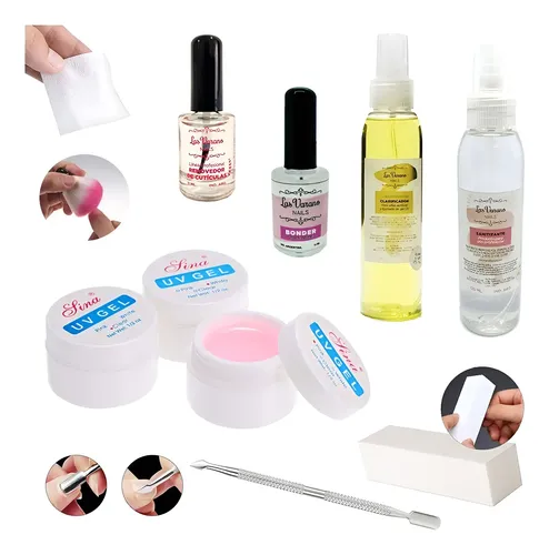 Kit Para Kapping Completo Gel Uv Clarificador Repu Cutículas