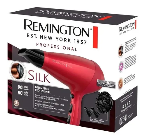 Secador de pelo Remington Silk AC9096 rojo