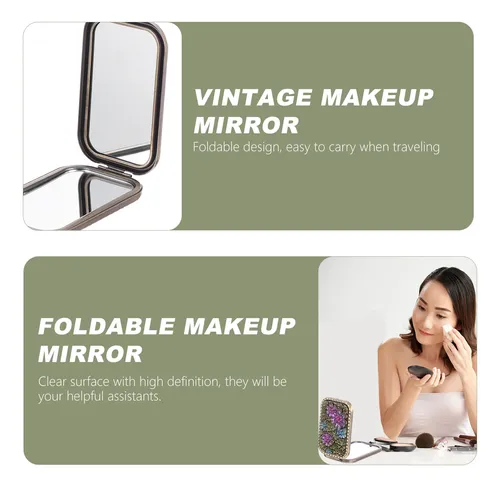 Espejo De Maquillaje Plegable Portátil 9958262