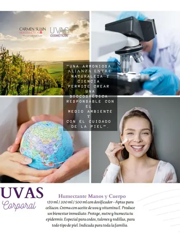 Crema De Cuerpo Y Manos Por 170 Ml Uvas Carmen Suain