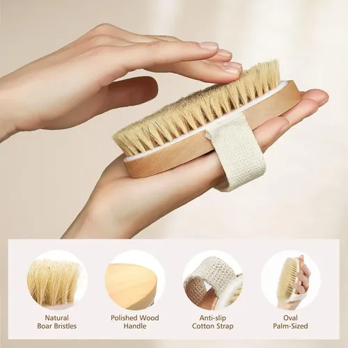 Cepillo Corporal De Cepillado En Seco, Cepillo Exfoliante