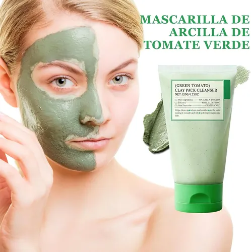 Mascarilla De Arcilla De Tomate Verde, 2 Unidades, 120 G