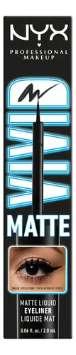 Nyx Delineador De Ojos Liquido Vivid Mate Black