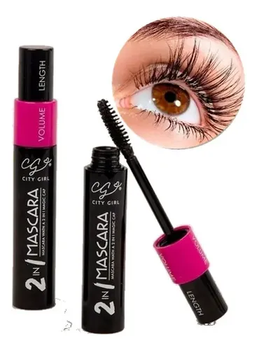 Rimel Mascara Pestañas Negro City Girl 2 En 1 Volume Lenght