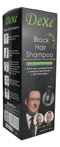 Champú Dexe Tinte Instantáneo en color negro 400 Ml