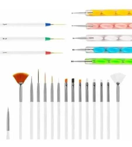 Kit De Pincel Decoración Para Manicura Dotting Liner Dibujar
