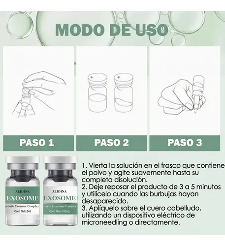 Tratamiento Capilar Exosome Hrlv Crecimiento Anticaida
