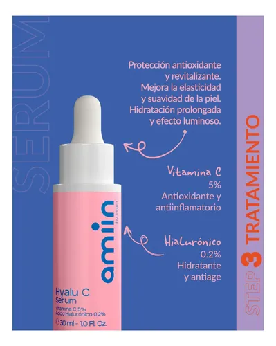 Idraet Amiin Serum Hyalu C Con Vit C Y Ac Hialuronico 30ml Todo Tipo De Piel Día/noche
