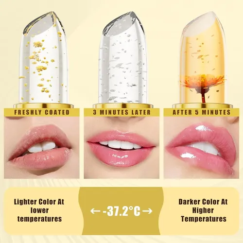 Barras De Labios Cambia Color 3 Uds Qawnfy