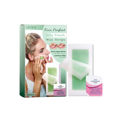 Tiras De Cera Facial Suaves Para Depilar Labios Y Cara