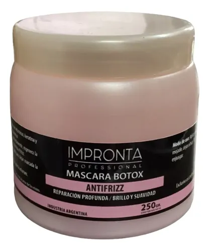 Mascara Capilar Antifrizz Reparadora Botox Impronta X 250ml