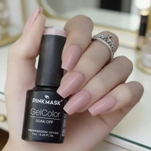 Pink Mask Gel Color Uv/led Semipermanente 7ml Blushing Bride