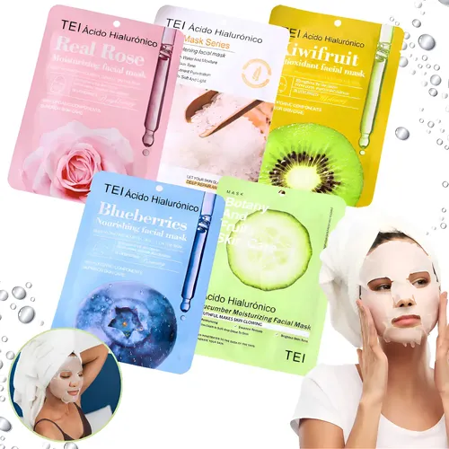 Mascarillas Faciales X5 Hidratante Y Nutritiva Skincare Tei